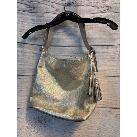 Coach Metallic Leather Bucket Legacy Bag - Picture 2 of 4